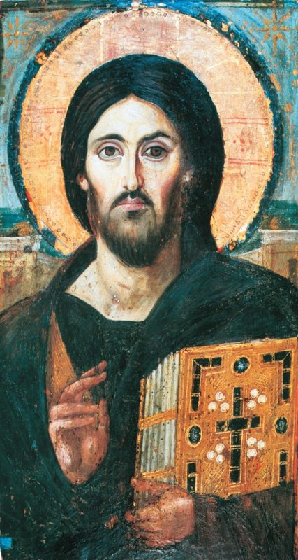Иисус Христос Пантократор. Икона. Монастырь cв. Екатерины. Синай. VI в.